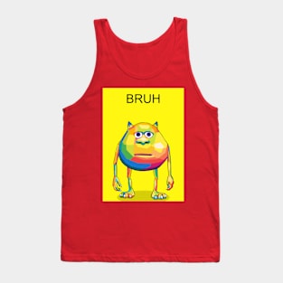 Bruh Meme Wpap Pop Art Tank Top